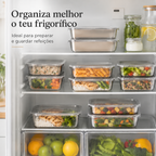 70% OFF + 6 GRÁTIS | Recipientes de aço inoxidável 304, 2400 ml