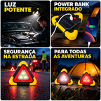 ⚡(SUPER OFERTA) Triângulo De Emergência Para Automóvel Com Luz LED Integrada