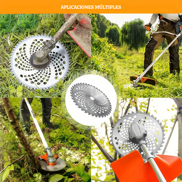 Disco De Corte Especializado Para Relva, 40 Dentes Em Carboneto De Tungsténio (Inclui Acessórios)