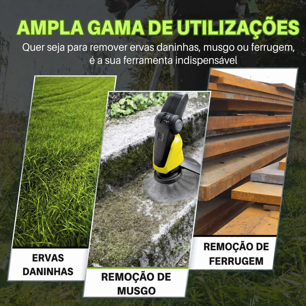 💥Desconto De 70% | A Cabeça Do Cortador De Relva Possui 6 Lâminas Em Aço Inoxidável