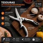 Tesoura de aço premium importado da República Federal da Alemanha