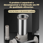 Prático Aparelho De Enchidos Em Aço Inoxidável