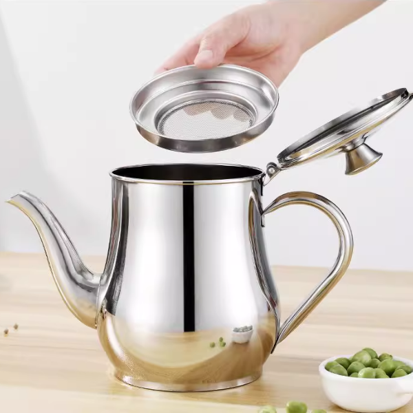 Garrafa De Óleo Em Aço Inoxidável 304 Com Filtro, Especial Para Cozinha