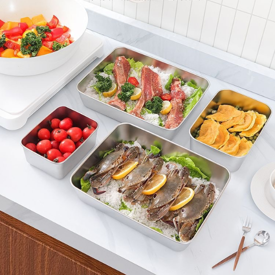 💢 A caixa de aço inoxidável 304 mantém os alimentos frescos até 1 mês