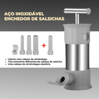 Prático Aparelho De Enchidos Em Aço Inoxidável