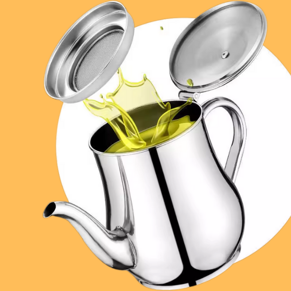 Garrafa De Óleo Em Aço Inoxidável 304 Com Filtro, Especial Para Cozinha