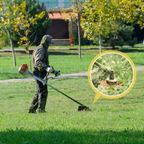 🇵🇹 A cabeça do cortador de relva possui 6 lâminas em aço inoxidável (Acessórios incluídos)