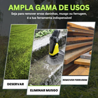 🇵🇹 A cabeça do cortador de relva possui 6 lâminas em aço inoxidável (Acessórios incluídos)