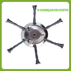 A cabeça de corte tem 6 ramificações em aço inoxidável