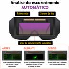 ÓCULOS DE SOLDADURA COM ESCURECIMENTO AUTOMÁTICO