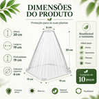 🌱 Cobertura Protetora para Plantas – Reutilizável e Fácil de Instalar