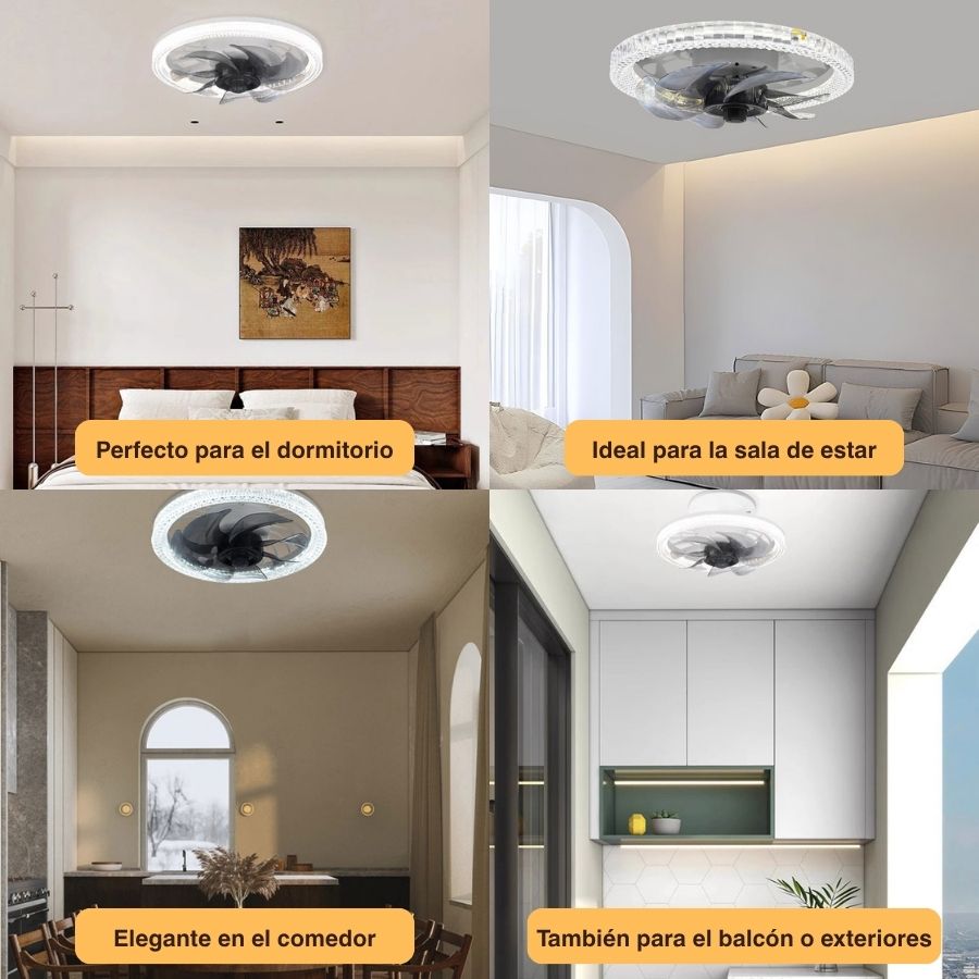AIRLUME — Ventilador LED 2 em 1, instalado em 30 segundos sem obras nem eletricista