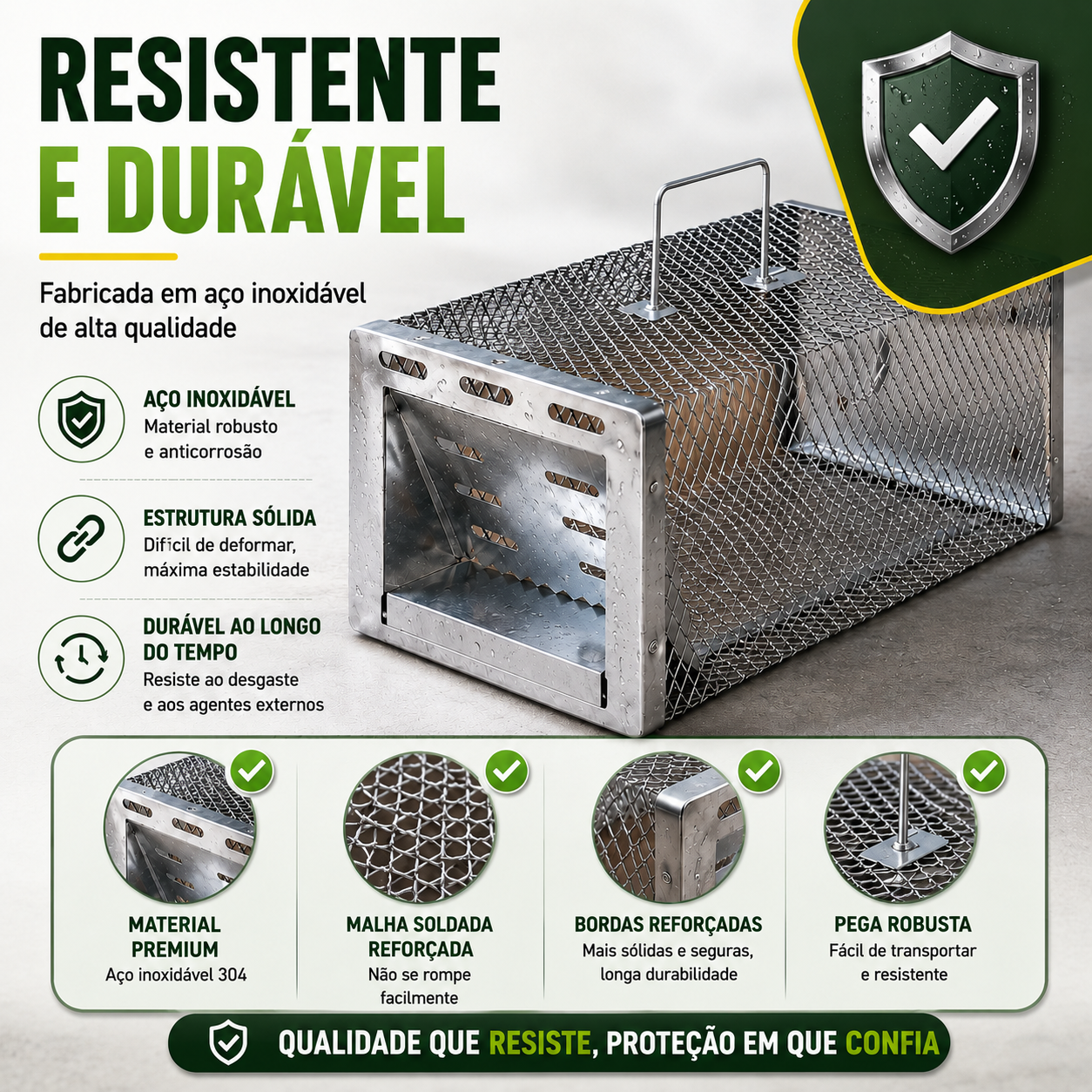 BestSeller™ - Gaiola Armadilha Humana Para Ratos, Ratinhos E Esquilos Vivos