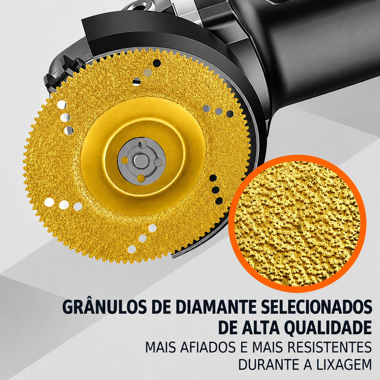 Disco Diamantado 5 em 1 – Corta, Lixa e Molda em Segundos