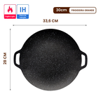 🇵🇹 Frigideira de pedra Maifan antiaderente de 6 camadas compatível com fogões de indução IH