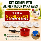 ⚡ Kit Alimentador Para Aves De Capoeira