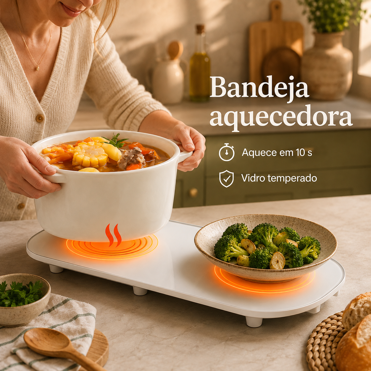 Aquecedor de Alimentos 3 em 1