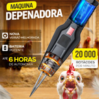Depenador Elétrico Portátil — Frango Limpo em 60 Segundos