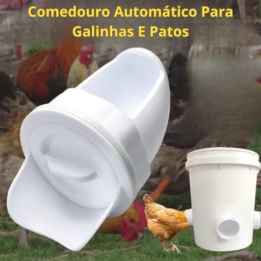 ⚡Porta De Alimentação Automática Para Galinhas E Patos Para Todos Os Tipos De Baldes – Inclui Broca Serra Copo