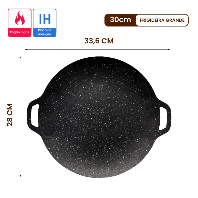 🔥Frigideira antiaderente multifuncional de 6 camadas, compatível com placas de indução