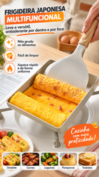 🍳 Frigideira de Pedra Multifunções | Antiaderente e compatível com todos os fogões: gás, elétrico, indução, entre outros...