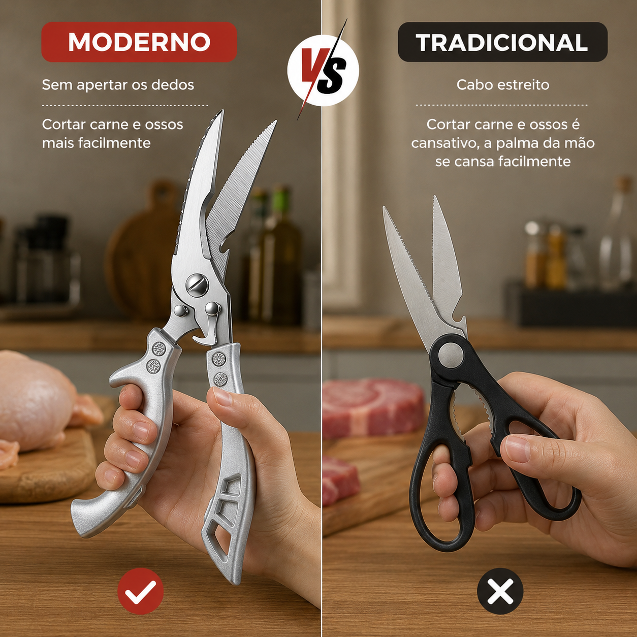Tesoura de aço premium importado da República Federal da Alemanha