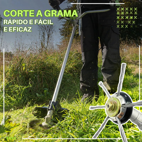 [🔥70% DESCONTO - SÓ HOJE] Lâmina de corte de grama trançada em aço inoxidável