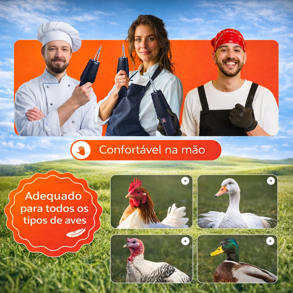 ✨ Máquina automática de depenagem de aves - ⏰ Economize tempo 3 vezes