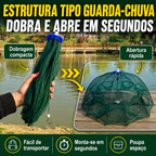 Rede armadilha de pesca dobrável 96 cm | Múltiplas entradas | Água doce