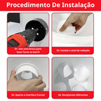 ⚡Porta De Alimentação Automática Para Galinhas E Patos Para Todos Os Tipos De Baldes – Inclui Broca Serra Copo