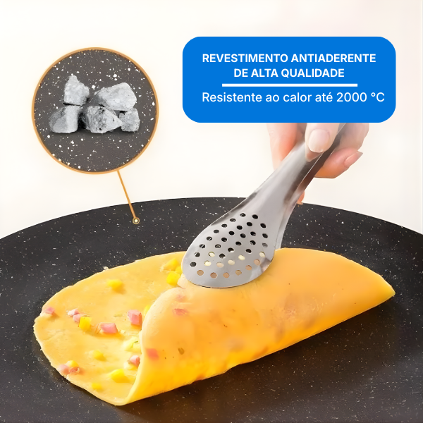 ⚡ Frigideira grelhadora universal para fogão a gás, placa de indução e chama aberta.
