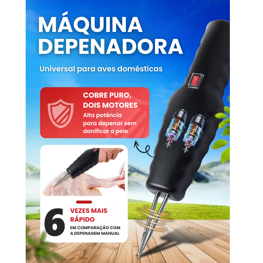 🇵🇹 Depenadora portátil de alta potência