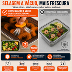 🥘 Caixa para alimentos em aço inoxidável 316