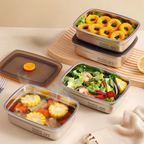 🇵🇹 (6 + 🎁3 GRÁTIS) Caixa para alimentos em aço inoxidável 316