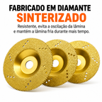 Disco Diamantado 5 em 1 – Corta, Lixa e Molda em Segundos