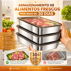 [SET 6 + 🎁 3 Grátis] A caixa de aço inoxidável 304 mantém os alimentos frescos até 1 mês