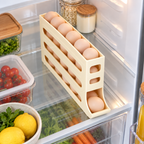 Organizador de ovos de 4 níveis com dispensador automático