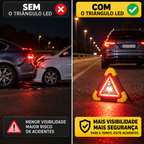 ⚡(SUPER OFERTA) Triângulo De Emergência Para Automóvel Com Luz LED Integrada