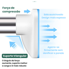 Barra telescópica ajustável e multifuncional sem perfuração, que se estende até 160 cm (NEW)