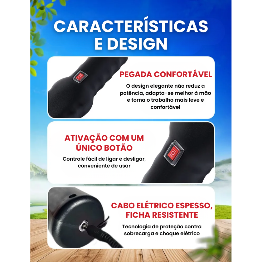 🇵🇹 Depenadora portátil de alta potência