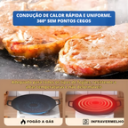 ⚡ Frigideira grelhadora universal para fogão a gás, placa de indução e chama aberta.
