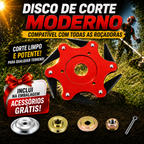 [🎁 4 acessórios incluídos] Cabeça de corte de 6 lâminas em aço manganês