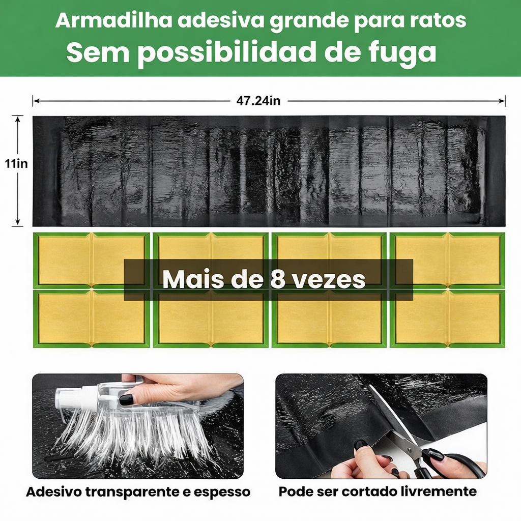 Armadilhas Adesivas Profissionais – Extra Grandes para Capturar Mais Rápido