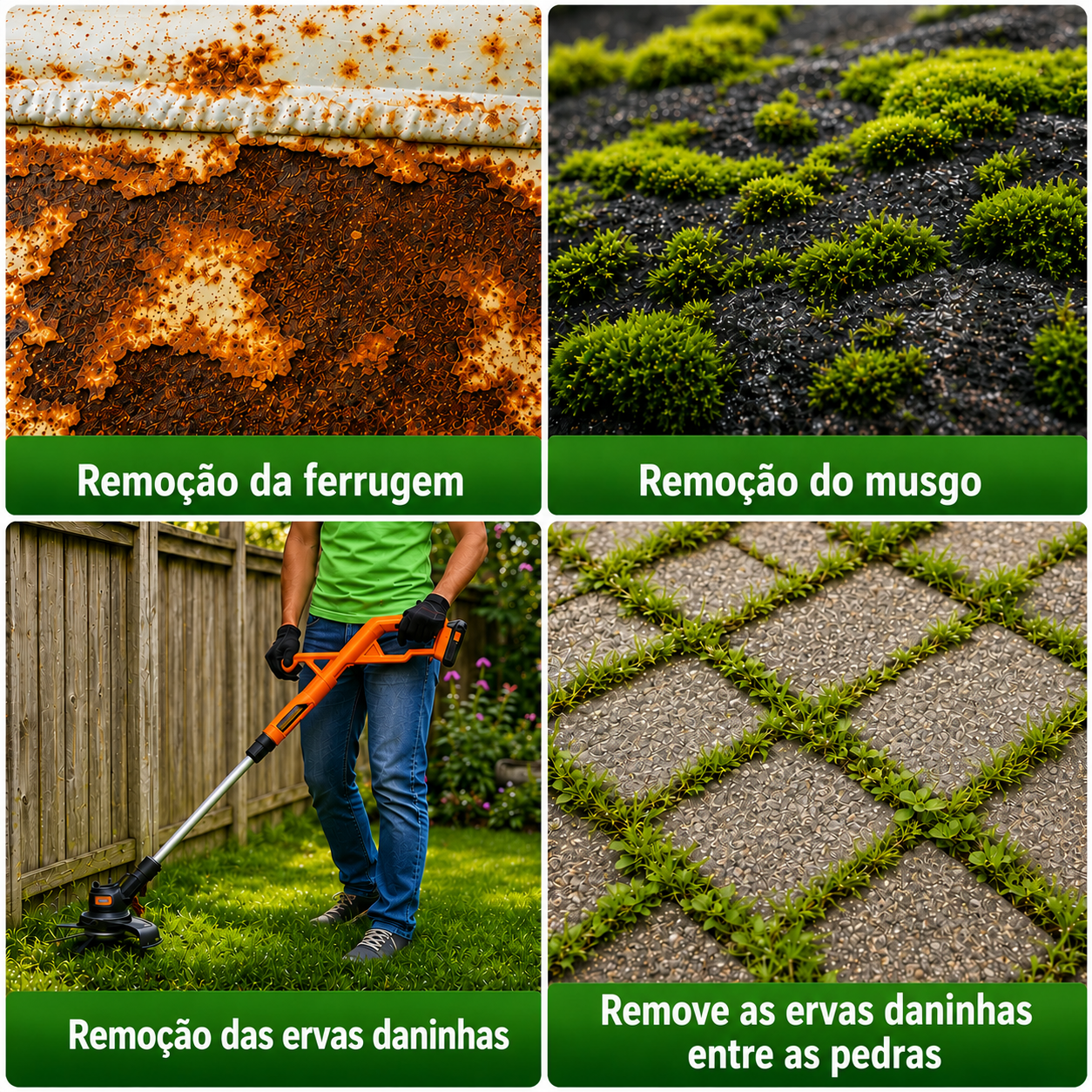 Cabeça Universal para Roçadora — 6 Lâminas em Aço Inoxidável