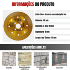 ⚡ Disco de Corte Diamantado Multifunções 5 em 1 – Corte, Desbaste, Abertura de Ranhuras, Modelagem e Acabamento de Superfícies