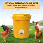 ⚡Porta De Alimentação Automática Para Galinhas E Patos Para Todos Os Tipos De Baldes – Inclui Broca Serra Copo