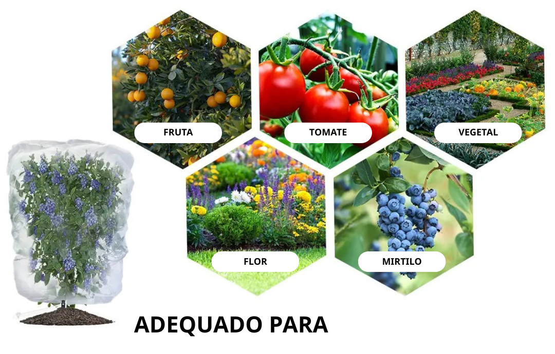 Sacos de Malha Respiráveis para Proteção de Frutas e Vegetais | Reutilizáveis