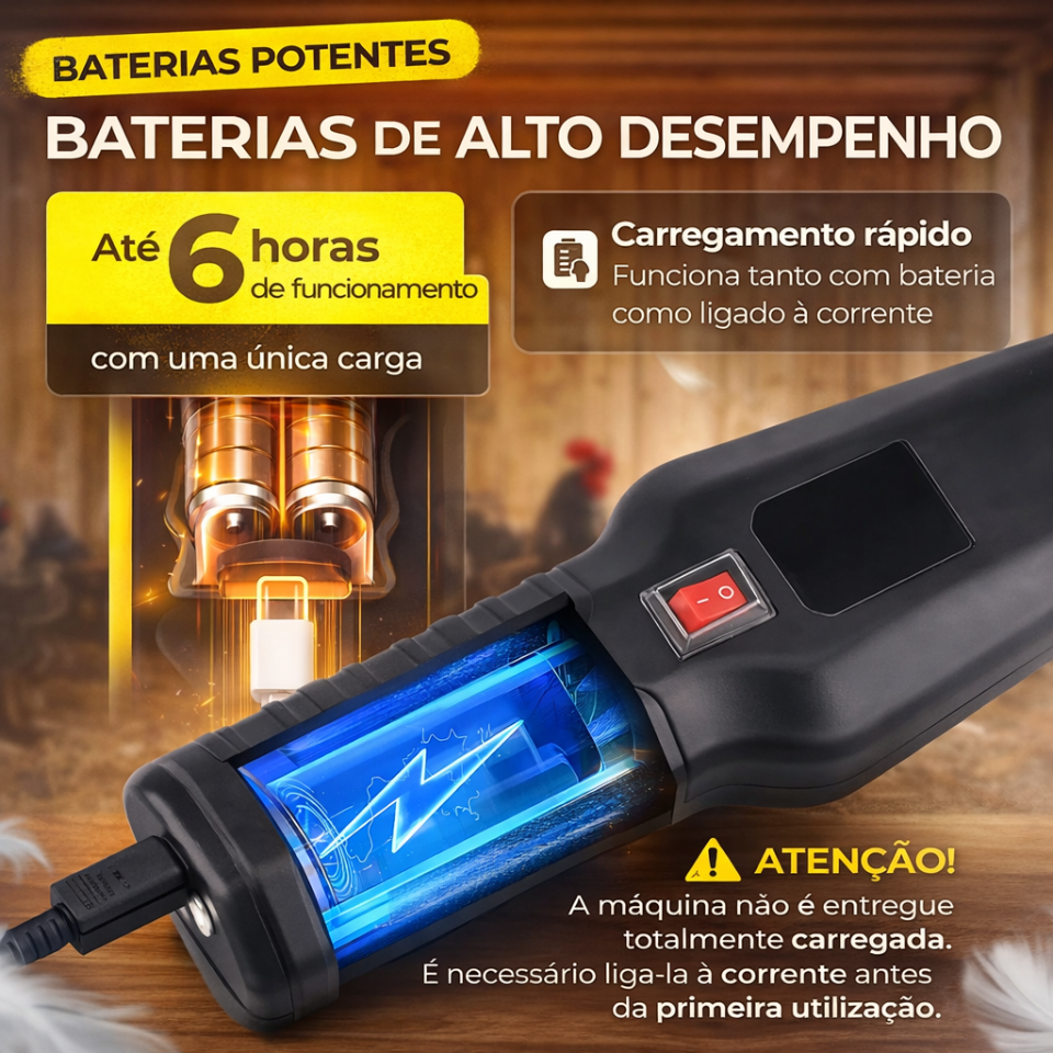 🇵🇹 Depenadora portátil de alta potência