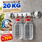 [🎁 70% DE DESCONTO] Suportes de aço inoxidável com 5 ganchos, práticos e capazes de suportar até 20 kg.