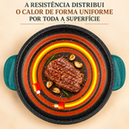 🎁 70% DE DESCONTO | Frigideira de pedra de dupla potência com tecnologia de economia de energia de nova geração